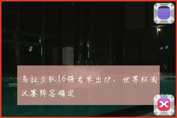 乌拉圭队16强名单出炉,世界杯淘汰赛阵容确定